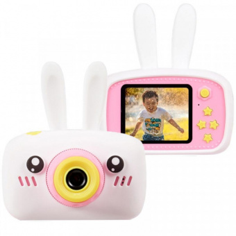 Детский фотоаппарат Белый Kids Camera зайчик 1179