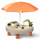 Стол-песочница Little Tikes 401N Литл Тайкс С зонтом и зоной для воды