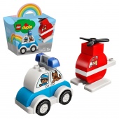 Конструктор LEGO DUPLO My First Пожарный вертолет и полицейский автомобиль 10957 фото