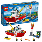 Lego City Пожарный катер 60109 фото