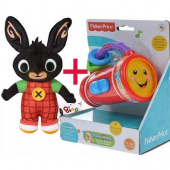 Набор " Игрушка фонарик поём и учимся" и игрушка мягконабивная №2 CDY40 Mattel Fisher-Price фото