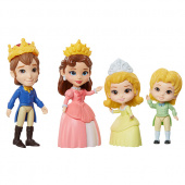 Disney Princess 012570 Принцессы Дисней Набор 4 куклы София Прекрасная Семья 7,5 см фото