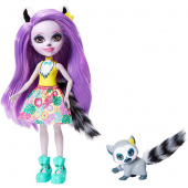 Кукла  Лариса Лемури с любимой зверюшкой Mattel Enchantimals GFN44 фото