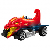 Hot Wheels HW90571 Машинка Хот вилс на батарейках свет+звук, дракон красный 13,5 см фото