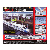 Железная дорога PowerTrains 48628 ПауэрТрейнс Мега набор с 8 вагонами и домами фото