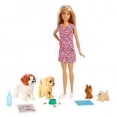 Mattel Barbie FXH08 Барби и щенки