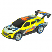 Hot Wheels HW90552 Машинка Хот вилс на батарейках свет+звук электромеханическая, желтая 14 см фото