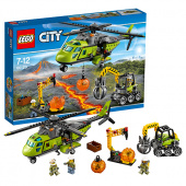Lego City Грузовой вертолёт исследователей вулканов 60123 фото