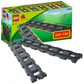 Lego Duplo 2734 6 прямых рельсов фото