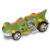 Hot Wheels HW90572 Машинка Хот вилс на батарейках свет+звук, динозавр зеленый 13,5 см фото