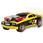 Hot Wheels HW90501 Машинка Хот вилс на батарейках свет+звук электромеханическая, желтая 17 см фото
