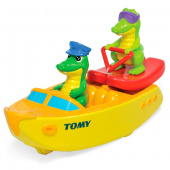 TOMY BathToys T72358 Томи Игрушки для ванны Крокодил на водных лыжах