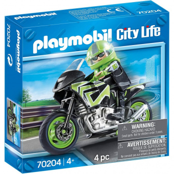 Конструктор Мотоцикл Playmobil 70204PB