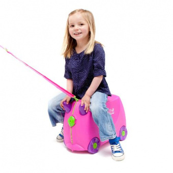 Детский Чемодан на колесиках Розовый Trunki фото