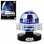 Star Wars Bandai 84634 Звездные Войны Шлем Пилот R2-D2 6,5 см