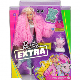 Кукла Barbie Экстра в розовой куртке GRN28