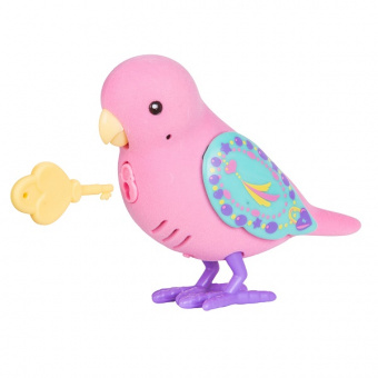Little Live Pets 28395 Интерактивная птичка розовая с желтым клювом