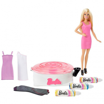 Barbie DMC10 Барби Набор для создания цветных нарядов и кукла