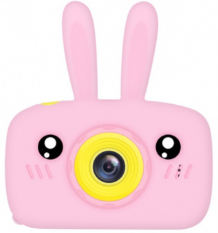 Детский фотоаппарат Розовый Kids Camera зайчик 1177