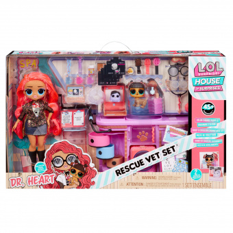 Игровой набор LOL OMG Rescue Vet с куклой Dr Heart 591559