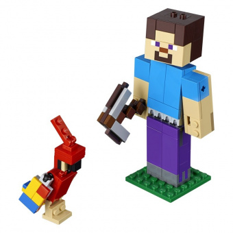 LEGO 21148 Стив с попугаем фото