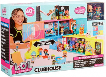 Мини-дом для кукол Лол - Lol Surprise Clubhouse (40 сюрпризов+ 2 эксклюзивные куклы) 569404
