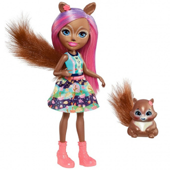 Mattel Enchantimals FMT61 Кукла с питомцем - Санча Белка фото