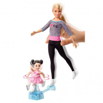 Набор игровой Barbie Спортивная карьера Барби-тренер по фигурному катанию FXP38