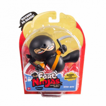 Игрушка Пукающий Ниндзя черный с серпами Fart Ninjas 36998