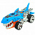 Hot Wheels HW90512 Машинка Хот вилс на батарейках свет+звук электромеханическая, акула голубая 23 см фото