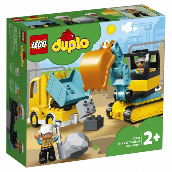 Конструктор LEGO DUPLO Грузовик и гусеничный экскаватор 10931 фото