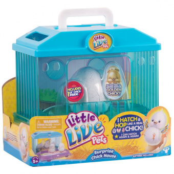 Little Live Pets 28325 Интерактивный Цыпленок в яйце с домиком