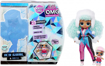 Кукла Lol OMG серия Winter Chill ICY Gurl + кукла Brrr B.B. 570240