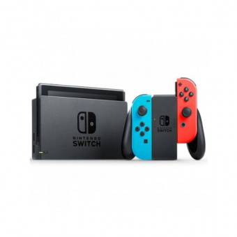 Nintendo Switch (неоновый красный/неоновый синий) фото