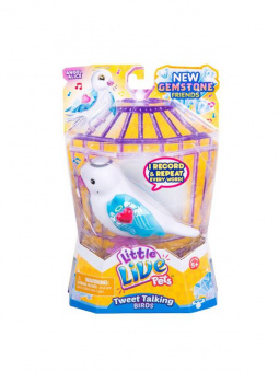 Little Live Pets 28396 Интерактивная птичка белая
