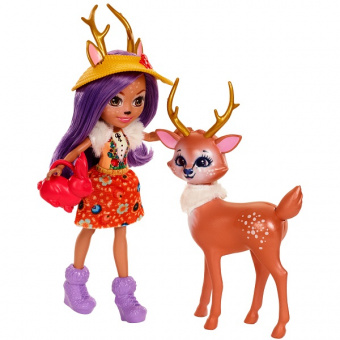 Mattel Enchantimals FDG01 Набор из двух кукол с любимыми зверюшками фото
