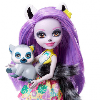 Кукла  Лариса Лемури с любимой зверюшкой Mattel Enchantimals GFN44 фото