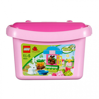 Lego Duplo 4623 Розовая коробка с кубиками ДУПЛО фото