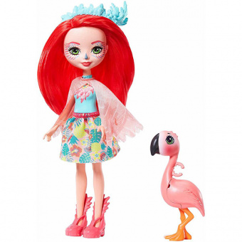 Кукла Фенси Флэминг с любимой зверюшкой Mattel Enchantimals GFN42 фото