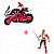 Power Rangers Samurai 31550NB Мотоцикл с фигуркой Могучего рейнджера 10 см + Фигурка самурая 10см