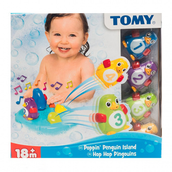 TOMY BathToys T72215 Томи Игрушки для ванны Пингвины на льдине