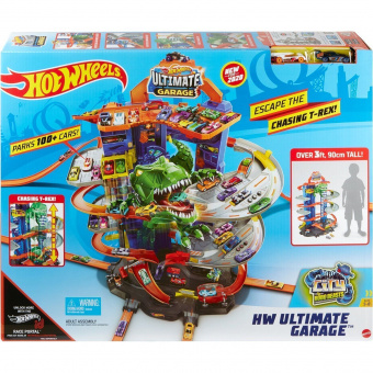 Невообразимый гараж Hot Wheels c тиранозавром GJL14 фото