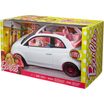Кукла Barbie и белый Фиат FVR07
