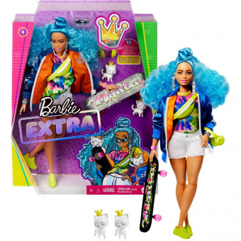 Кукла Barbie Экстра с голубыми волосами GRN30