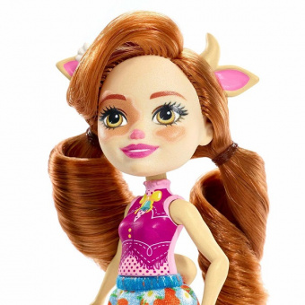 Mattel Enchantimals FXM77 Кукла с питомцем Коровка Кейли фото