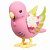 Птичка со светящимися крылышками - Яркий Цветок 28540