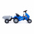 Каталка-трактор с педалями "Turbo-2" синяя с полуприцепом 84651