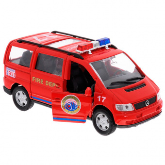 Welly 98160-4C Велли Игровой набор машин "Пожарная служба" 4 шт. фото