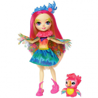 Mattel Enchantimals FJJ21 Кукла с любимой зверюшкой – Пикки Какаду фото