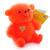 HGL SV10998 Фигурка медведя с резиновым ворсом с подсветкой в ассортименте
